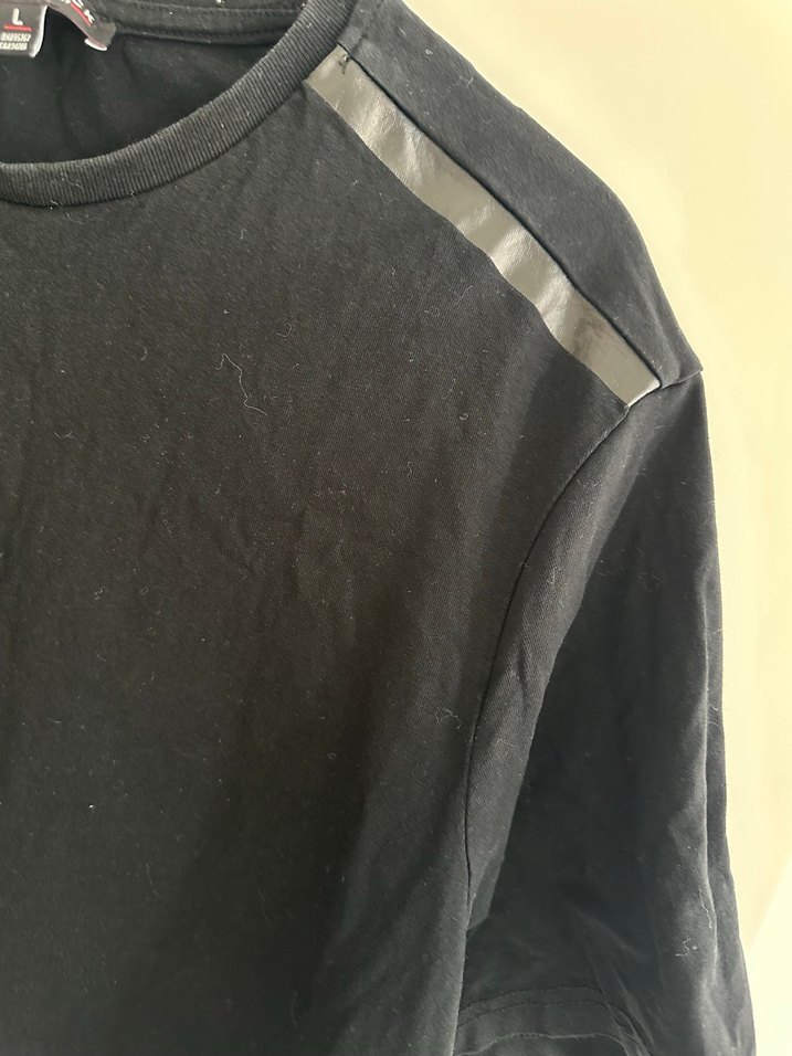 Erkek Siyah Kısa Kollu Tişört - Görsel 3