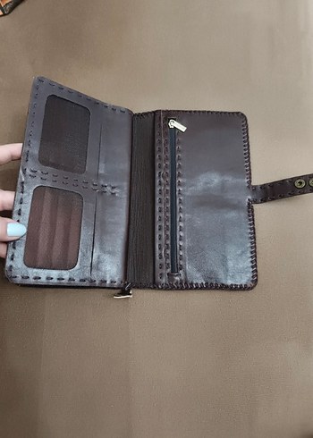 Vintage deri sıfır cüzdan - Görsel 4