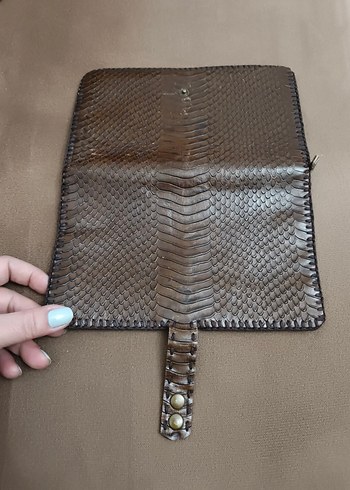 Vintage deri sıfır cüzdan - Görsel 3