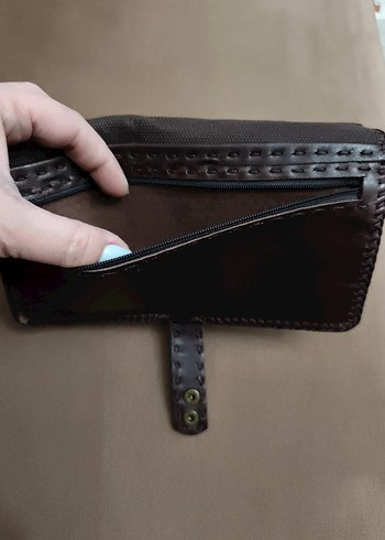 Vintage deri sıfır cüzdan - Görsel 6