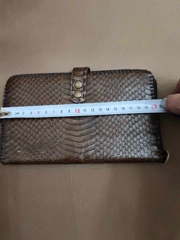 Vintage deri sıfır cüzdan - Görsel 2