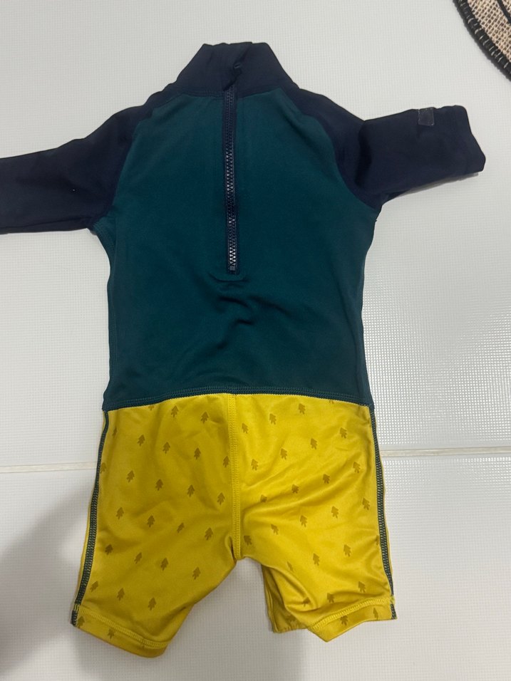 Erkek Çocuk Kısa Kollu Desenli Uv Korumalı Mayo - Görsel 2