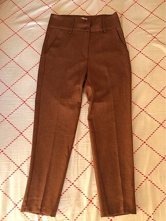 Camel Yuksek Bel Pantolon