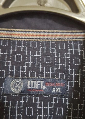 Loft Lacivert Erkek Keten Uzun Kollu Gömlek