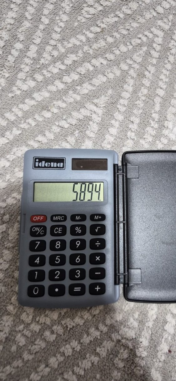 Gri renk Hesap Makinesi - Görsel 4