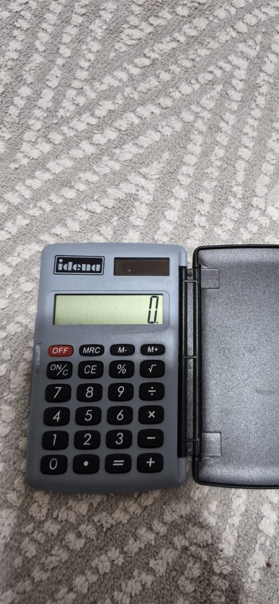 Gri renk Hesap Makinesi - Görsel 3