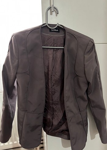 Gri Kadın Blazer Ceket