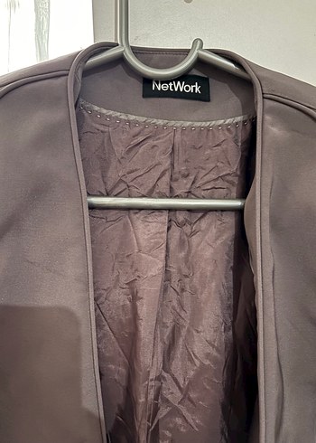 Network Gri Kadın Blazer Ceket