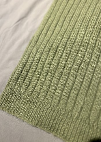 Yeşil Triko Boğazlı Kadın süveter - Görsel 2
