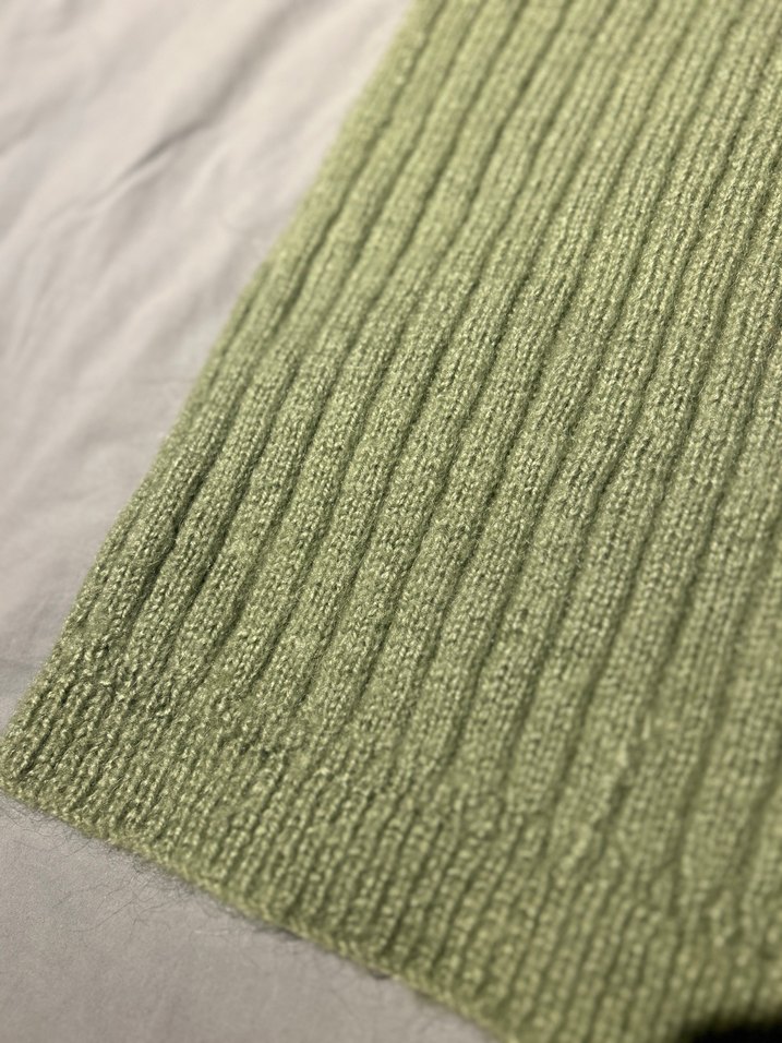 Yeşil Triko Boğazlı Kadın süveter - Görsel 2