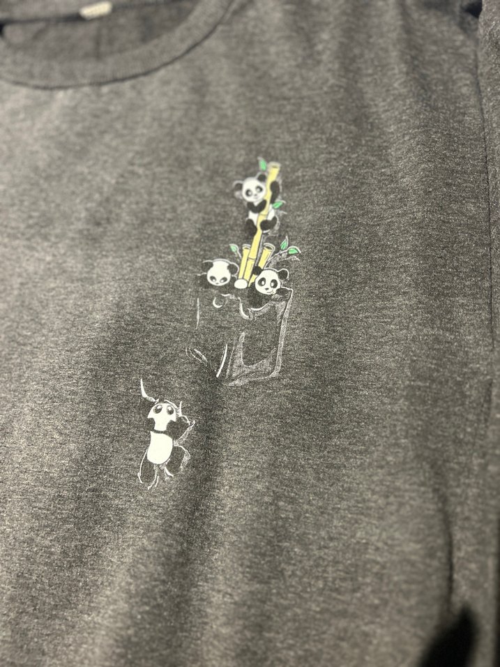 Gri Baskılı Kadın Sweatshirt - Görsel 3