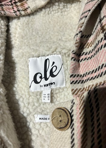 Kapüşonlu Düğmeli İçi Yünlü Ceket - Görsel 2