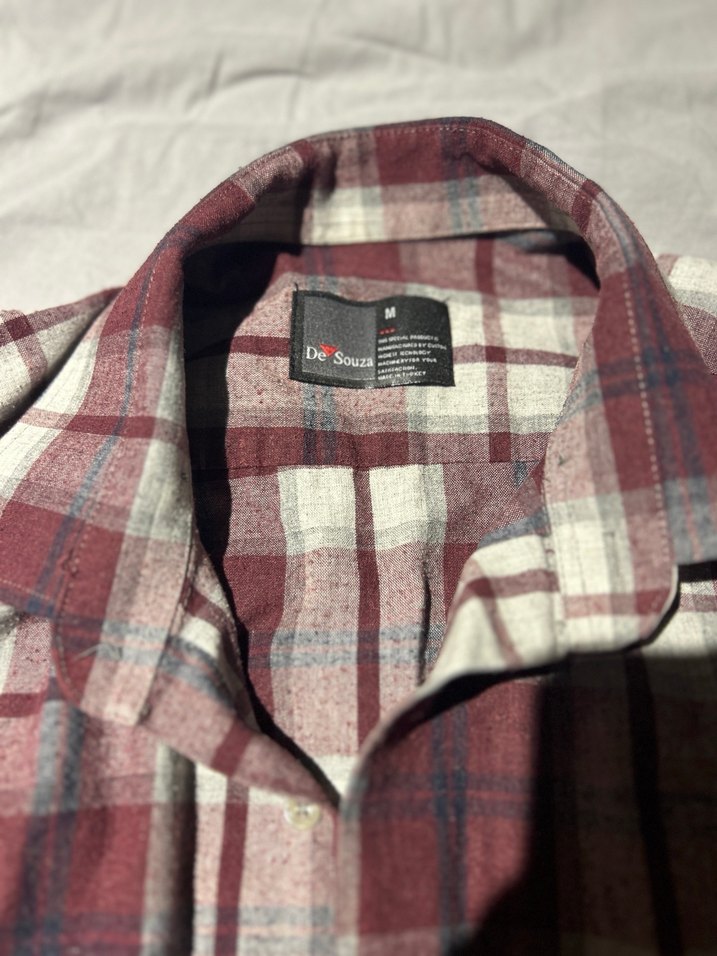 Bordo Kareli Oduncu Erkek Gömlek - Görsel 3