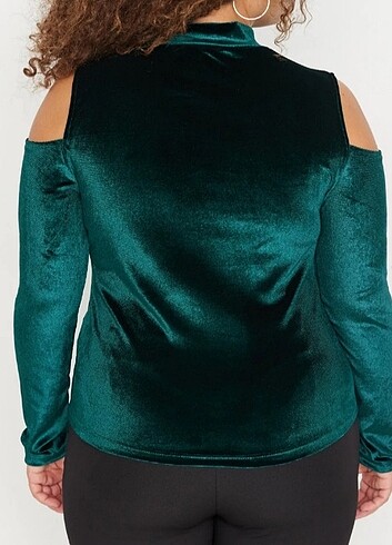 H&M Kadife Örme Bluz