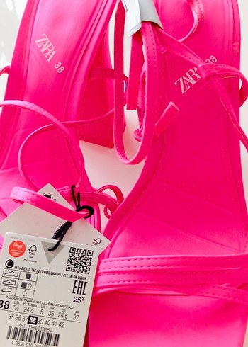 Pembe Platform Topuklu Zara - Görsel 4