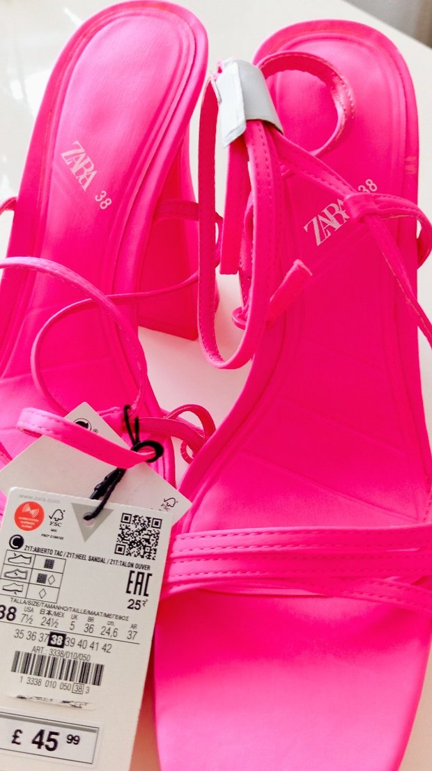 Pembe Platform Topuklu Zara - Görsel 4