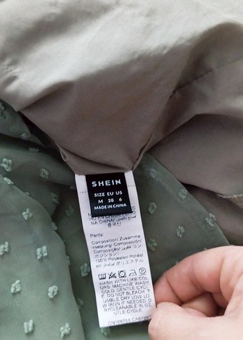 Yeşil  Pilili Mini şort - Görsel 7