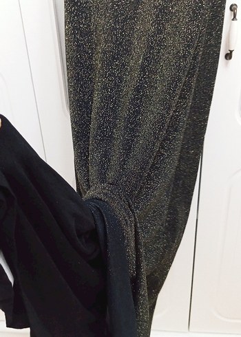 Tek Omuz Uzun Siyah Abiye Elbise - Görsel 7