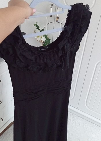 vintage Siyah Elbise - Görsel 4