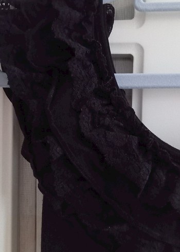 vintage Siyah Elbise - Görsel 7