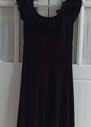 vintage Siyah Elbise - Görsel 8