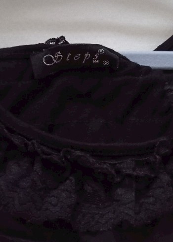 vintage Siyah Elbise - Görsel 6