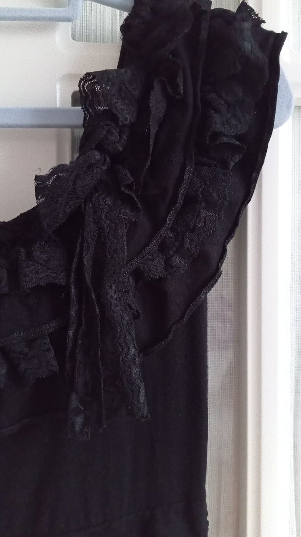 vintage Siyah Elbise - Görsel 2