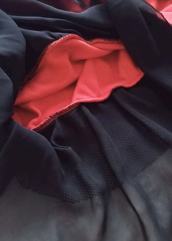 Kadın Kırmızı Uzun Kollu Salaş Sweatshirt veya elbise - Görsel 5