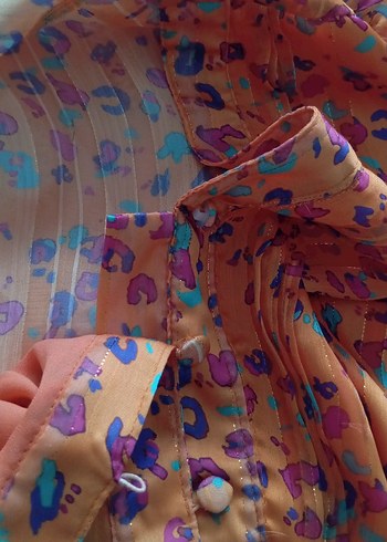 oranj setre elbise - Görsel 5