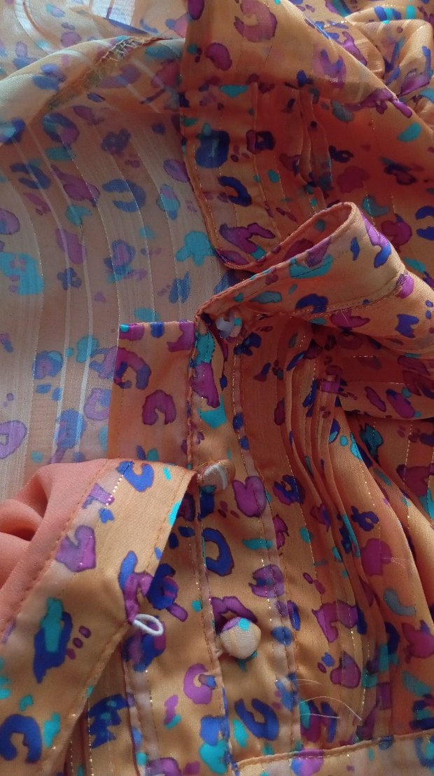 oranj setre elbise - Görsel 5