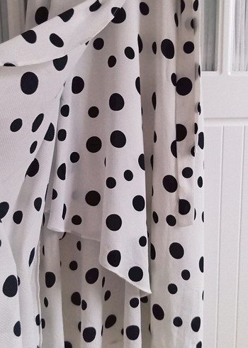 Puantiyeli Uzun Bohem Elbise - Görsel 2