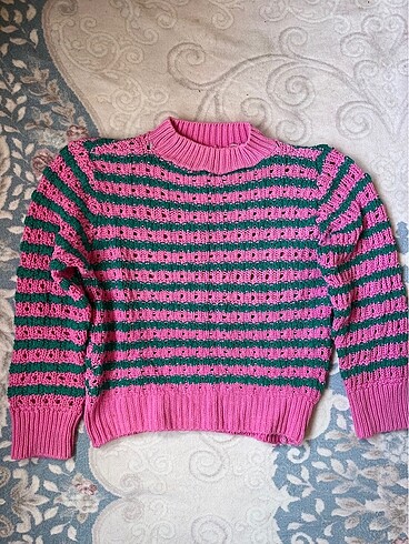 pembe yeşil kazak