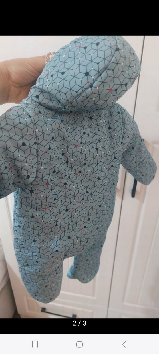 Gri Desenli Bebek Erkek Tulumu - Görsel 2