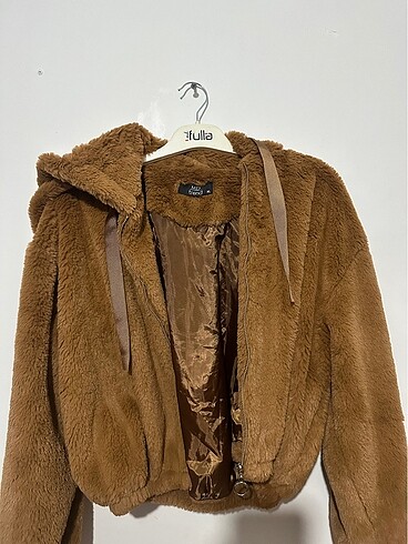 Zara Kahverengi peluş mont