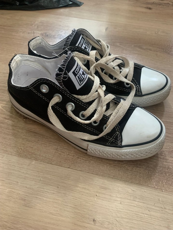 Siyah Converse All Star Kadın Spor Ayakkabı - Görsel 3