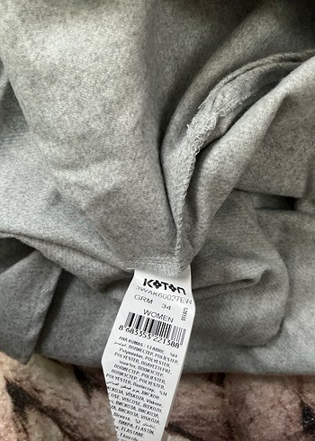 Gri Keten Kadın Uzun Kollu Gömlek - Görsel 3