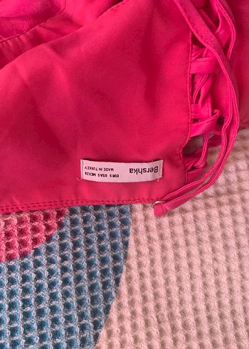 Bershka Pembe Strappy Midi Kadın Büstiyer
