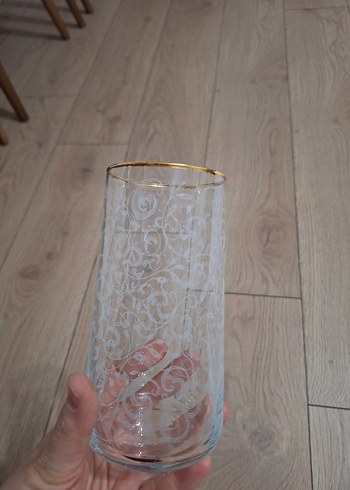 Rakle Gold Kenarlı İşlemeli Cam Bardak Seti - Görsel 3