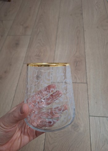 Rakle Gold detaylı cam bardak 12 kişilik - Görsel 4