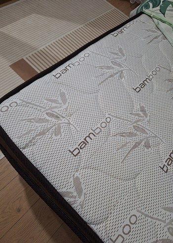 Başlıklı Baza ve 90x190 yatak tek kişilik - Görsel 6