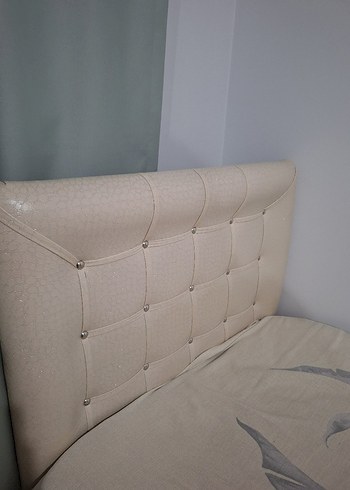 Başlıklı Baza ve 90x190 yatak tek kişilik - Görsel 8