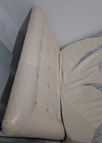 Başlıklı Baza ve 90x190 yatak tek kişilik - Görsel 9