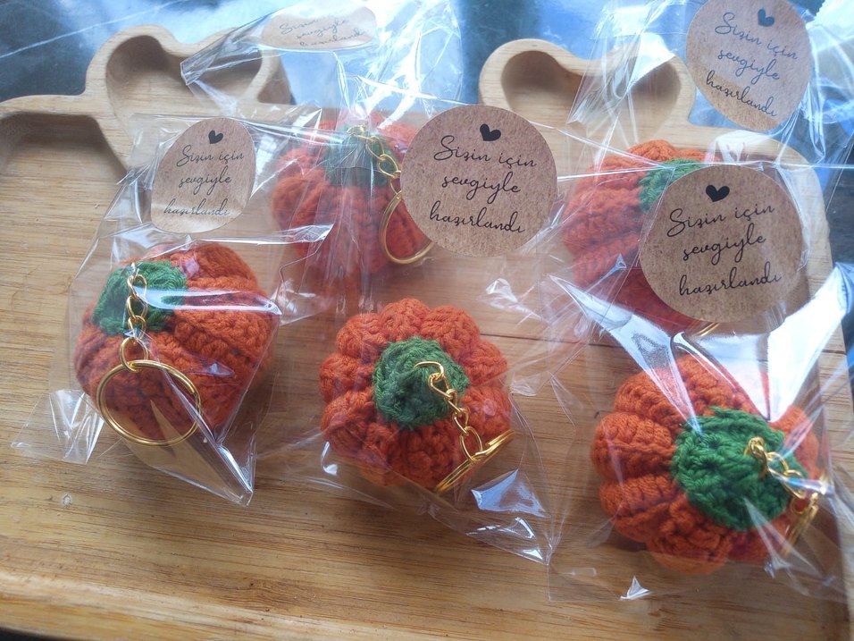 Anahtarlık balkabağı - Görsel 2