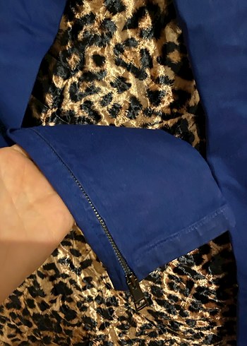 Kadın Koyu Mavi mumlu Pantolon Burberry - Görsel 3