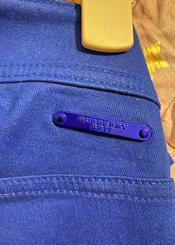 Kadın Koyu Mavi mumlu Pantolon Burberry - Görsel 2