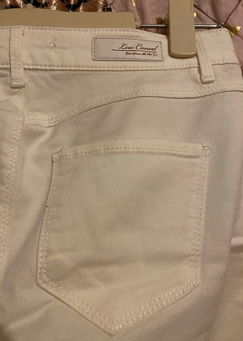 Beyaz Kadın Jean Pantolon - Görsel 2