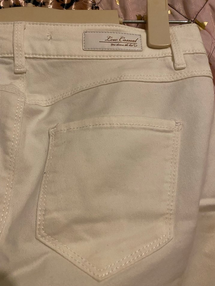 Beyaz Kadın Jean Pantolon - Görsel 2