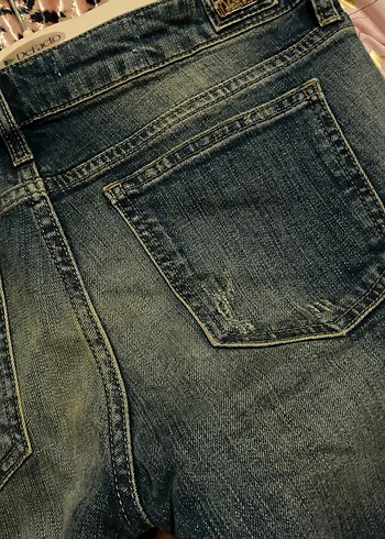 Yama Detaylı Kadın Kot Pantolon - Görsel 3