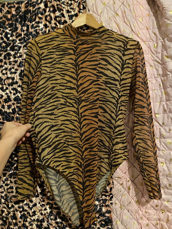 Kaplan desen çıtçıtlı body - Görsel 2