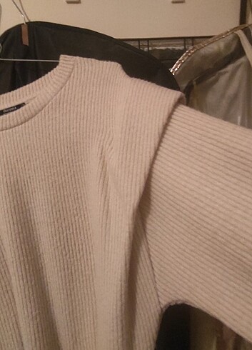 Bershka Bershka krem elbise
